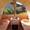 Sauna sudová 2,27x3m Skandinávská borovice s venkovní terasou