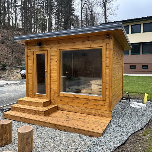Moderní sauna větší 2.3x3.4 m