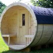 Sauna sudová 2,27x2m Skandinávská borovice s venkovní terasou